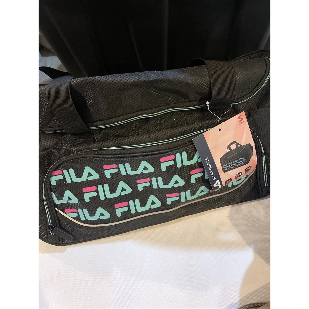 Fila Sport Duffel Bag‎ Black/Green Logo 19